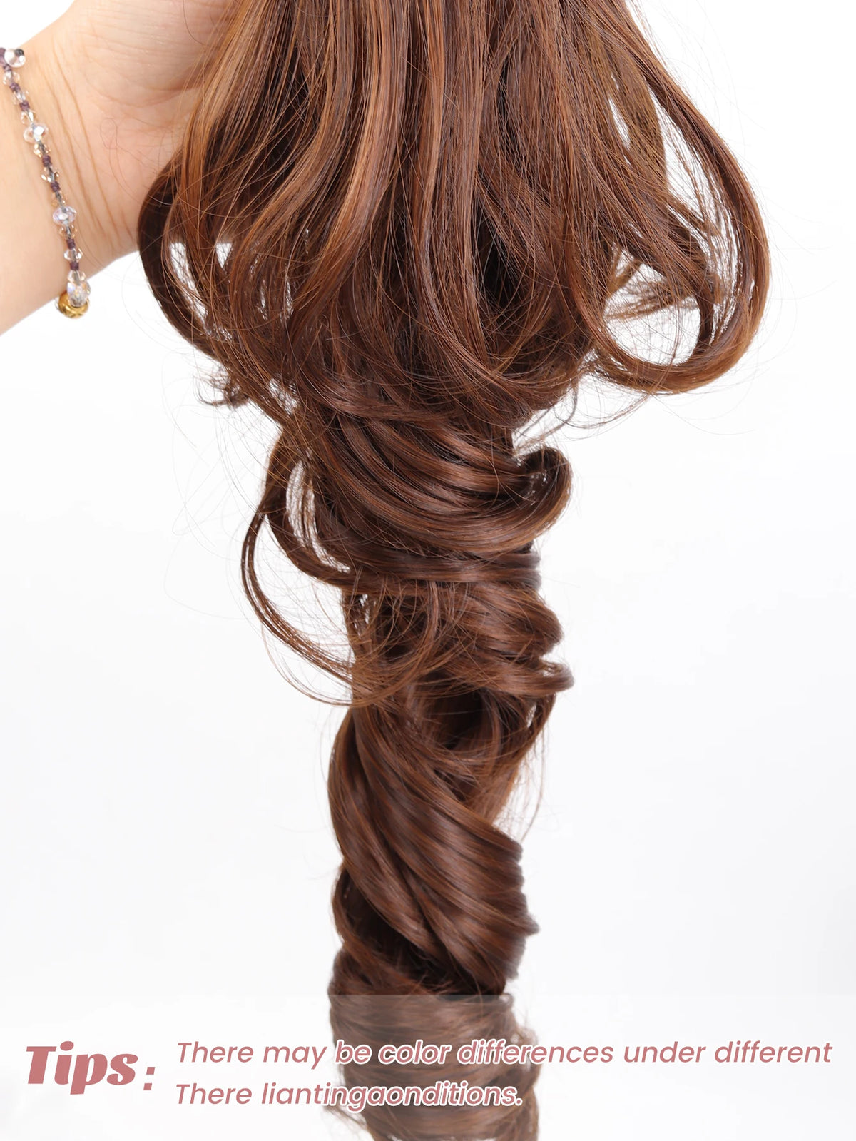 16-Inch Curly Claw Clip Ponytail Hair Extension