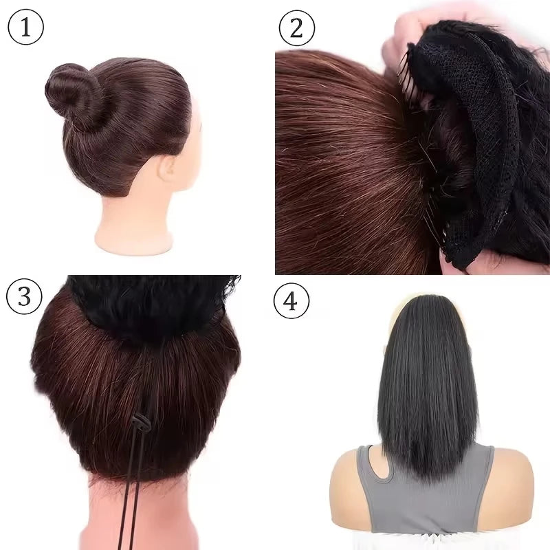 10-Inch Yaki Straight Synthetic Ponytail Extension - 10