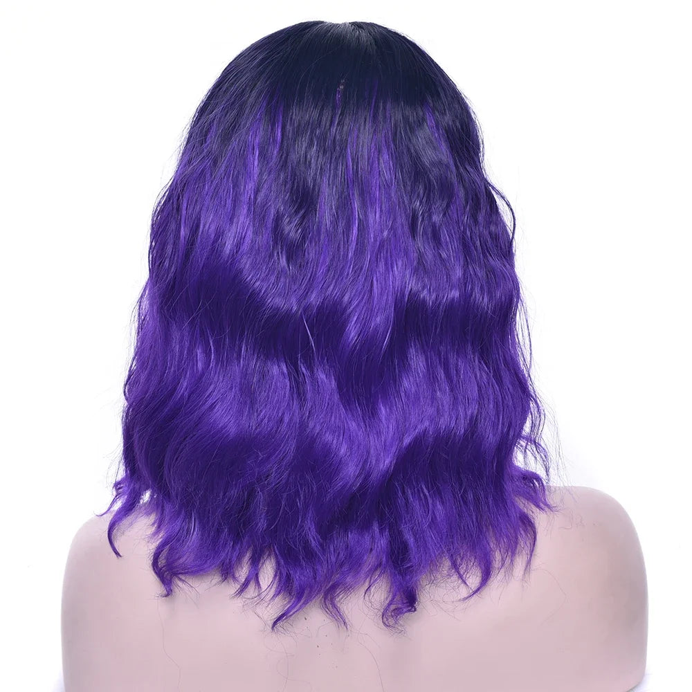 Short Kinky Curly Synthetic Hair Wig for Daily Wear and Cosplay Parties - 7