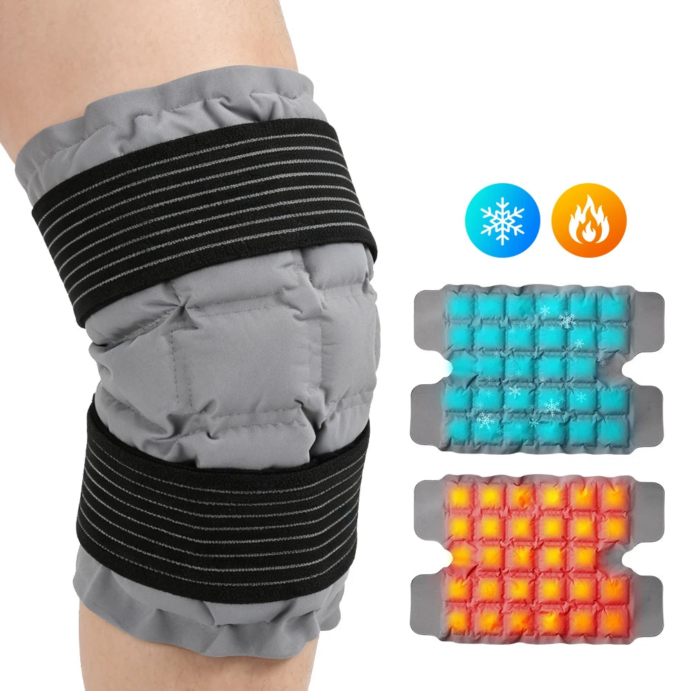 Reusable Hot and Cold Therapy Knee Wrap for Pain Relief and Recovery - 1