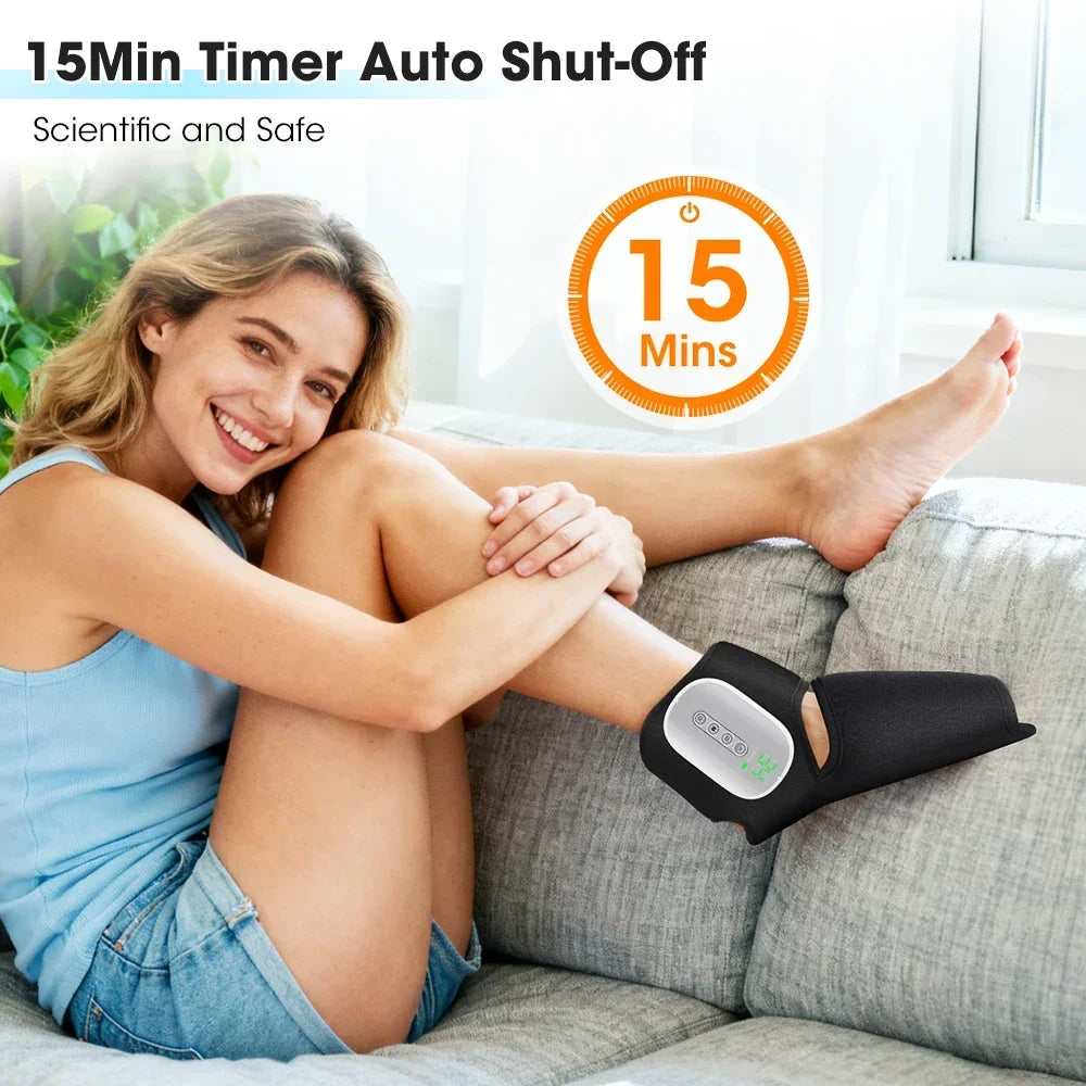 Cordless Heated Air Compression Foot and Ankle Massager for Pain Relief - 6