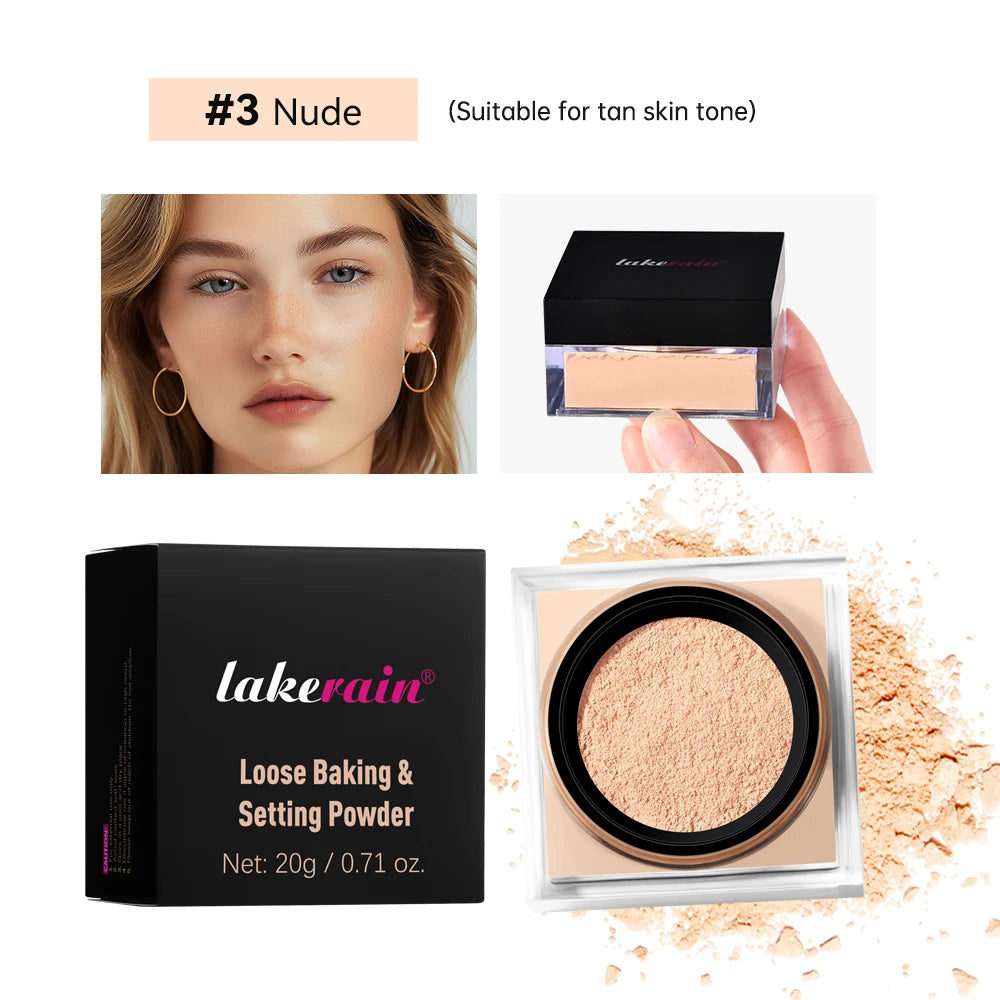 Oil Control Loose Setting Powder for Flawless Matte Finish Makeup - 34