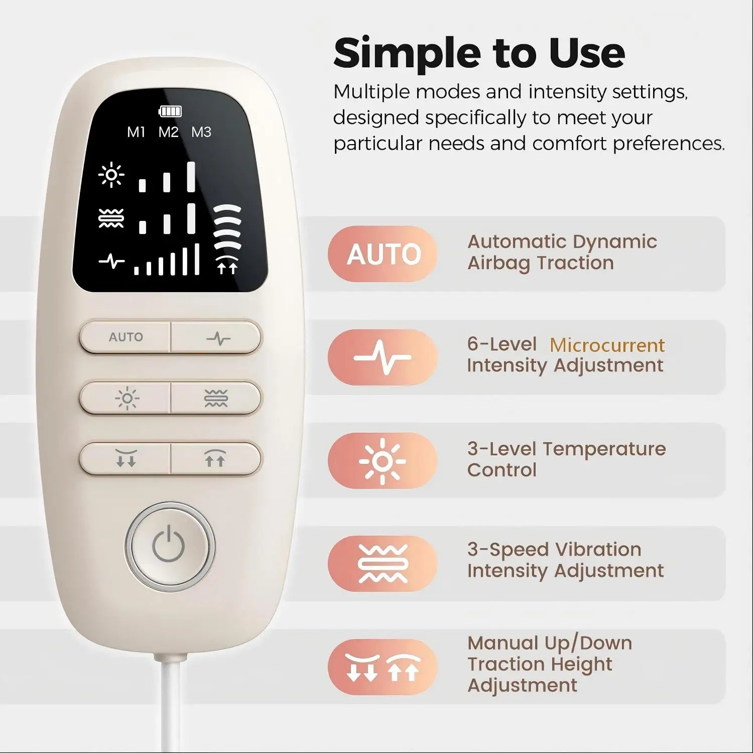 Electric Lumbar Traction Massager for Back Pain Relief and Spine Support - 5