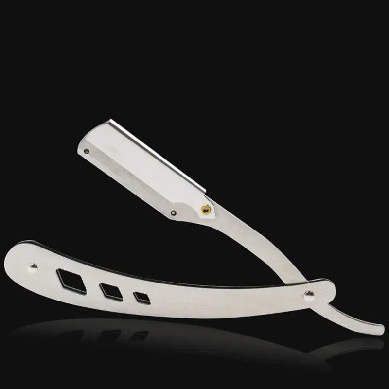 Professional Stainless Steel Folding Straight Razor for Smooth Shaving - 5