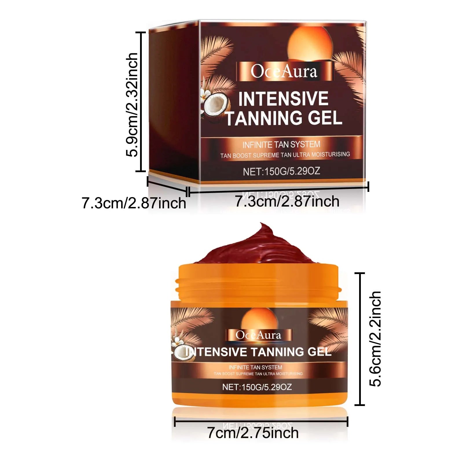 Intensive Tanning Gel for Natural Long Lasting Dark Skin Glow - 6