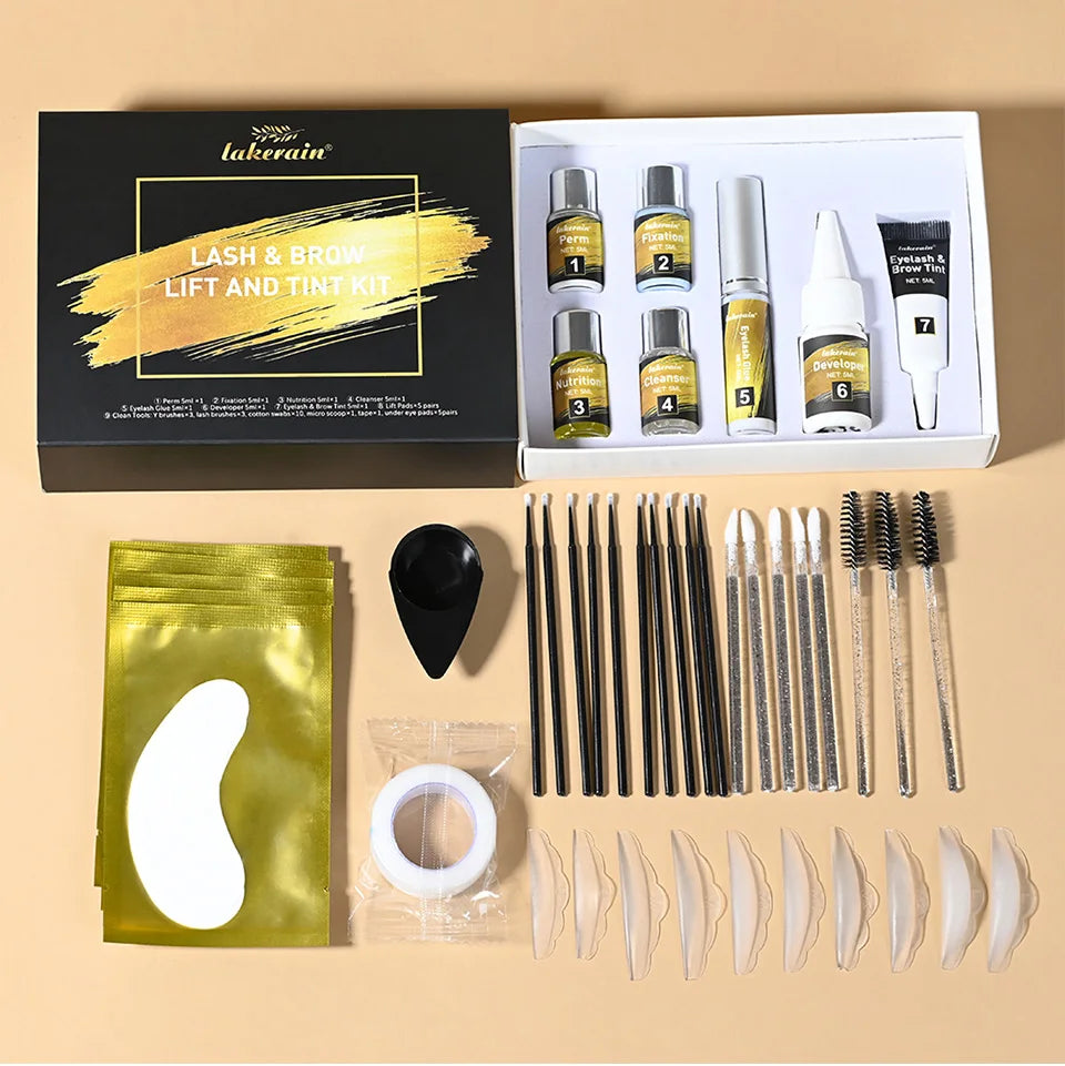 Professional Eyelash and Eyebrow Lift and Tint Kit for Salon and Home - 16