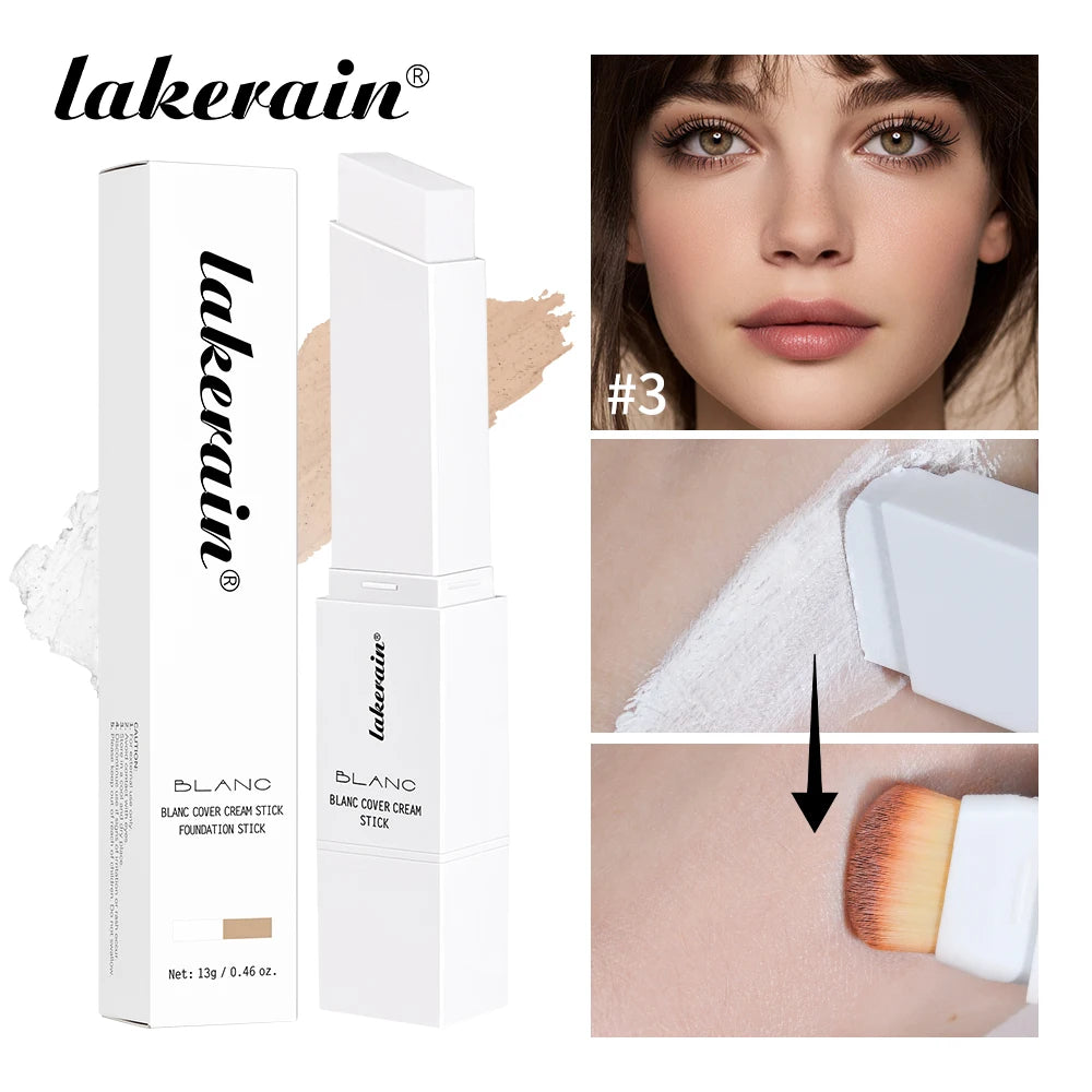 Creamy Blendable Foundation Stick with Built-in Detachable Brush - 1