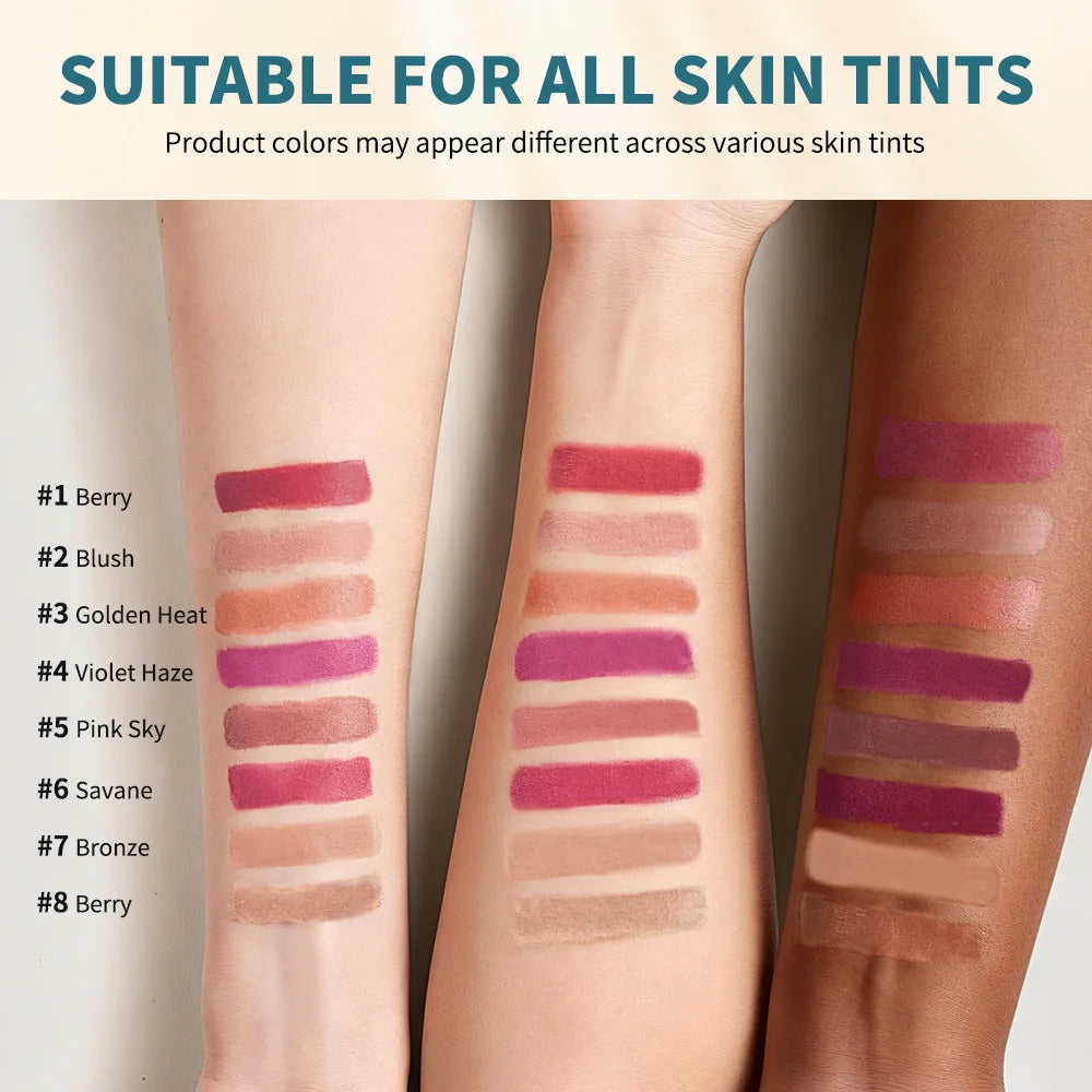 Tinted Sunscreen Blush Stick with SPF 50 for Face Lips and Cheeks - 6