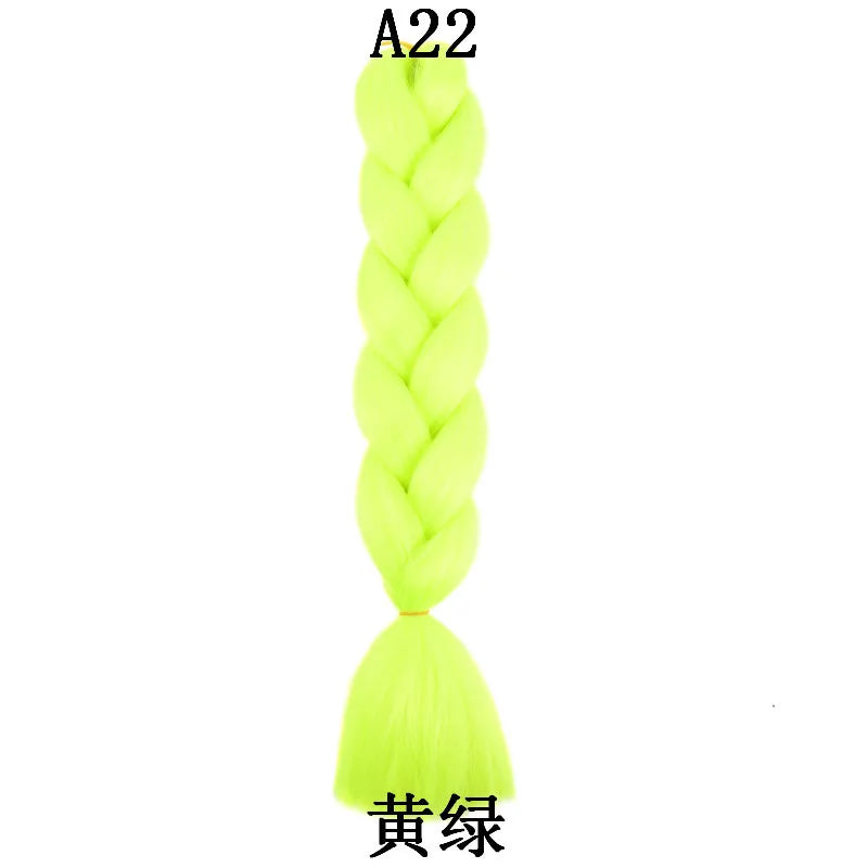 24-Inch Synthetic Jumbo Braiding Hair Extensions for Styling