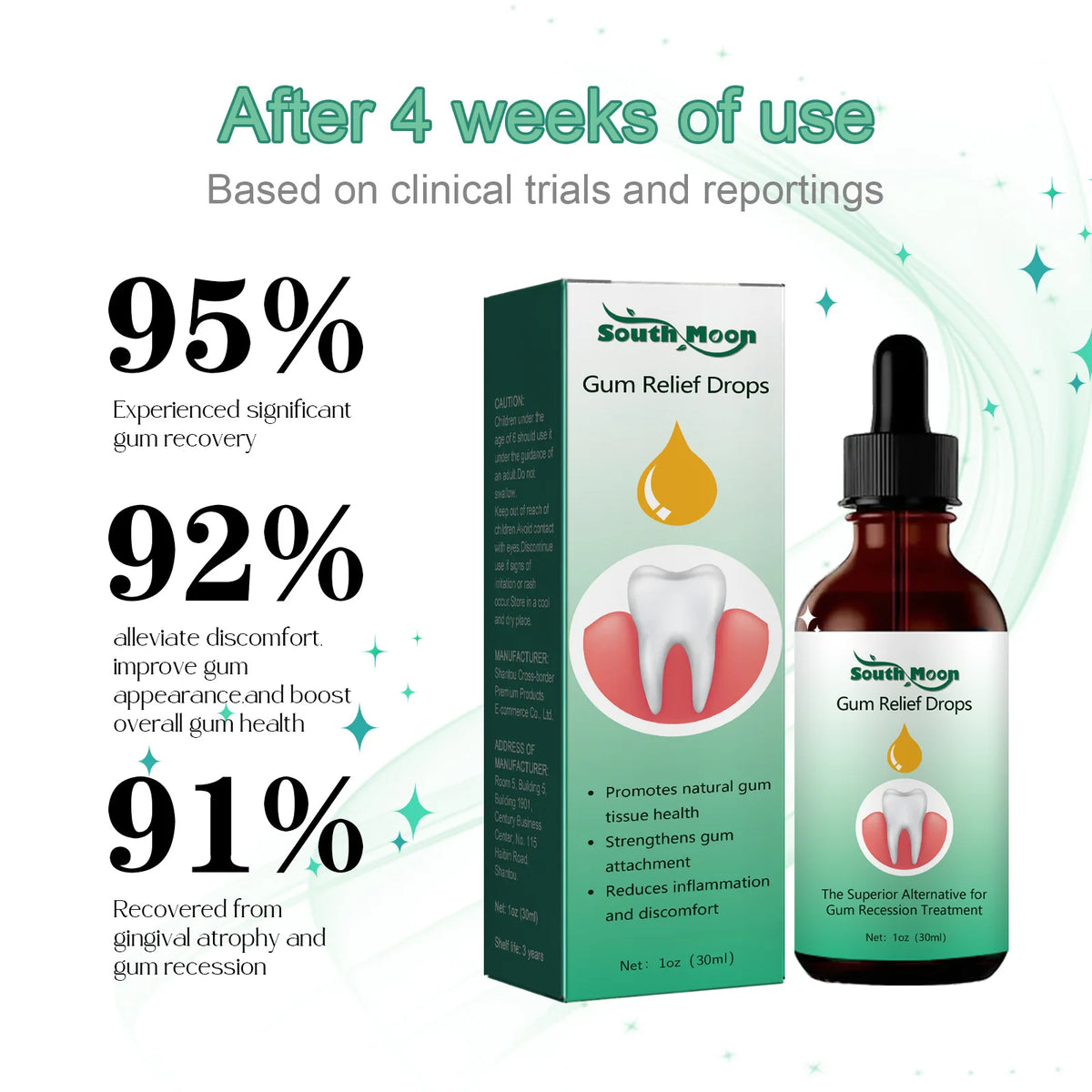 Natural Herbal Toothache and Gum Relief Drops for Oral Health Care