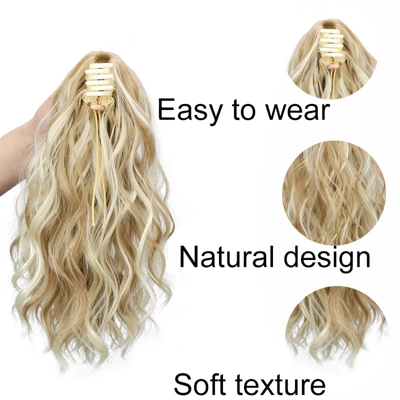 14-Inch Curly Claw Clip Ponytail Hair Extension