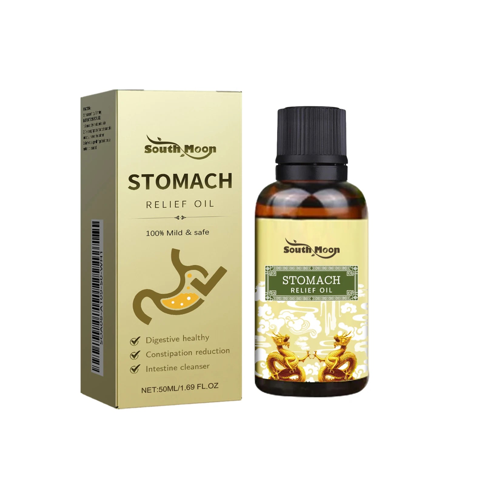 Natural Herbal Abdominal Massage Oil for Constipation and Stomach Relief - 15