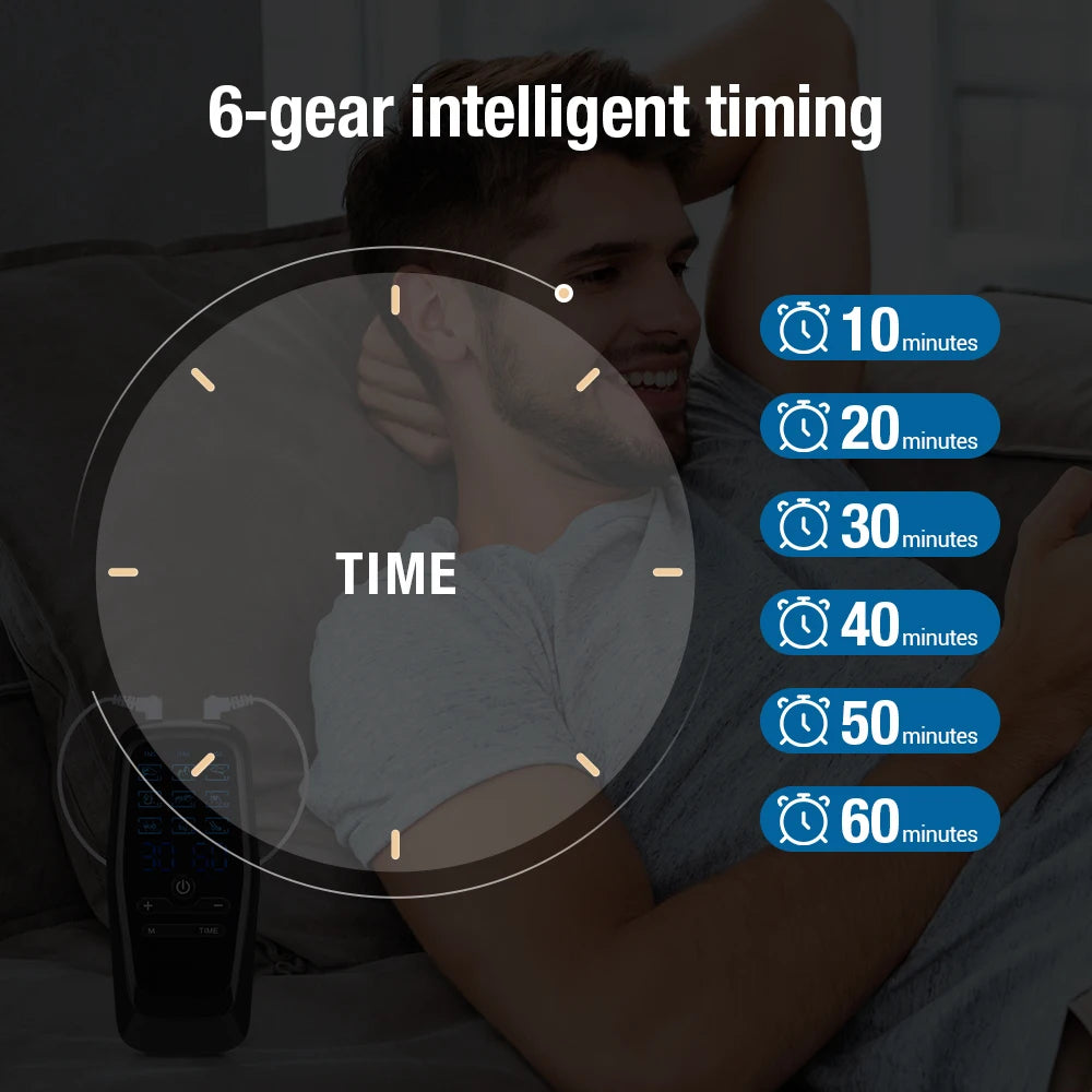 Portable Electric Dual-Channel TENS Body and Neck Massage Therapy Device