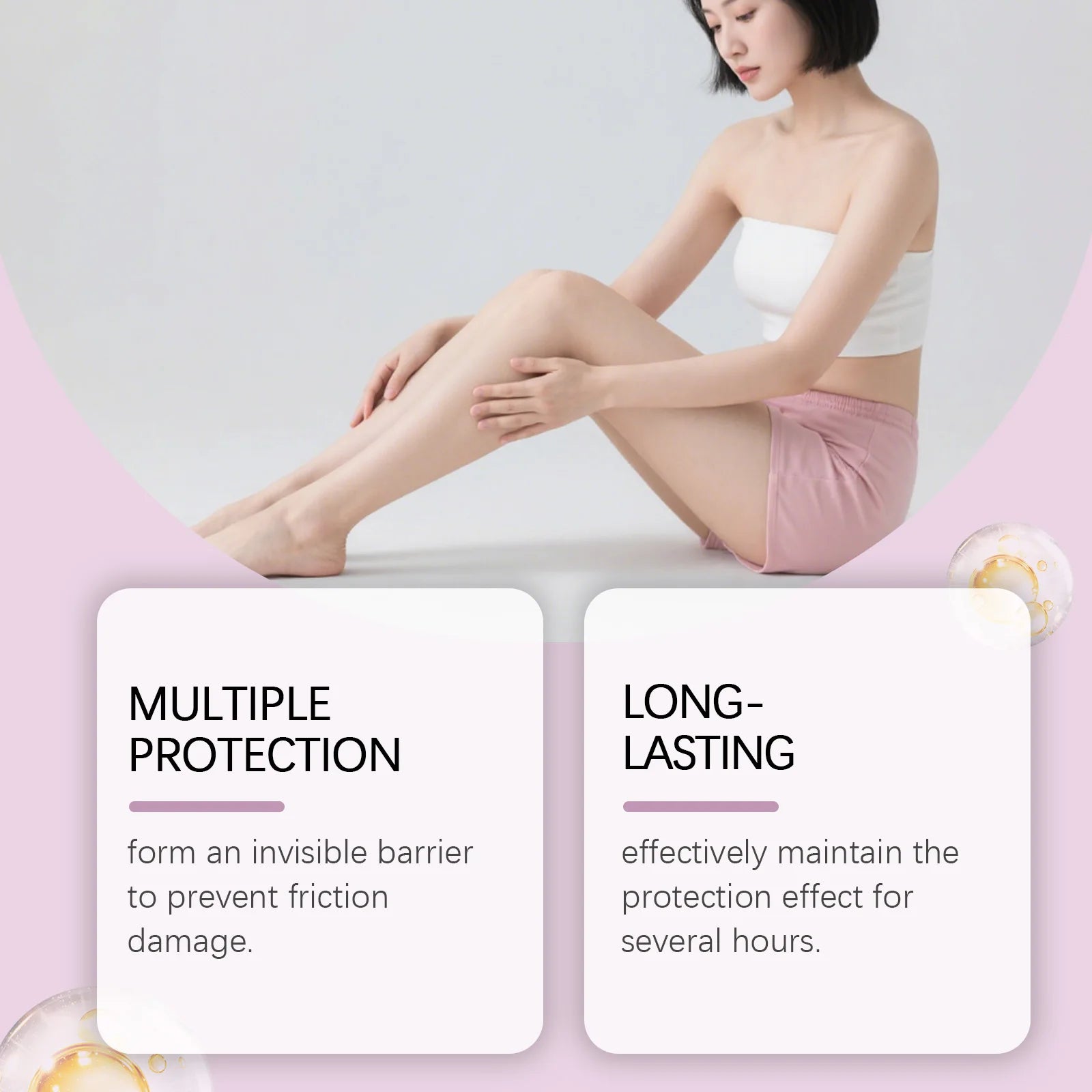 Anti-Chafe Thigh Balm Stick for Skin Protection and Friction Relief - 8