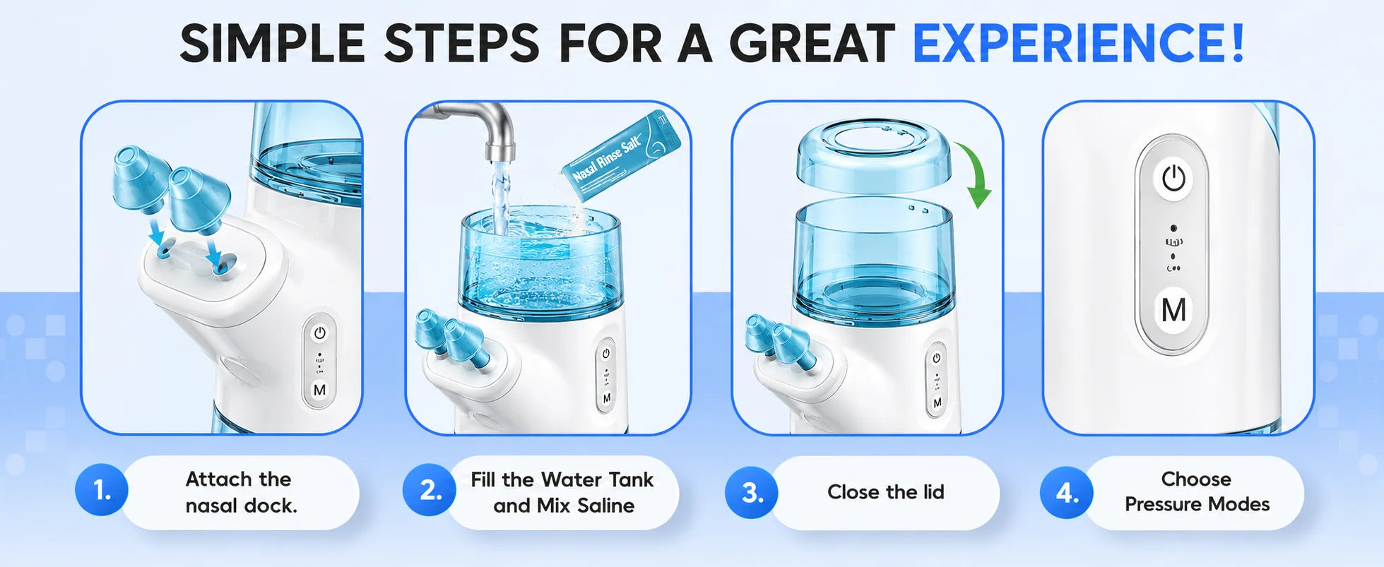 Portable Electric Nasal Irrigator for Sinus Relief and Daily Nasal Care - 15