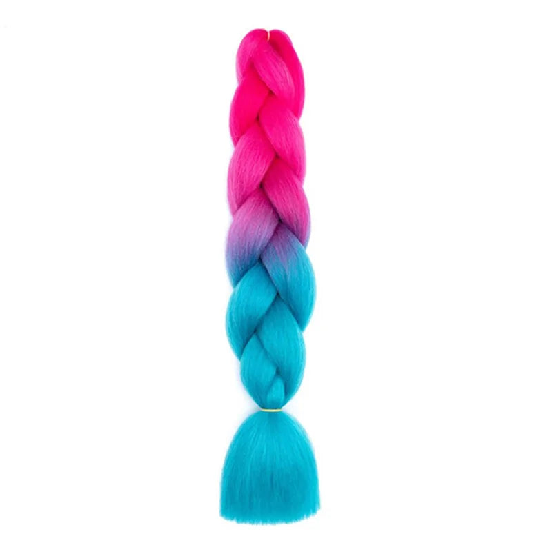 24-Inch Colorful Synthetic Jumbo Braiding Hair Extensions - 31