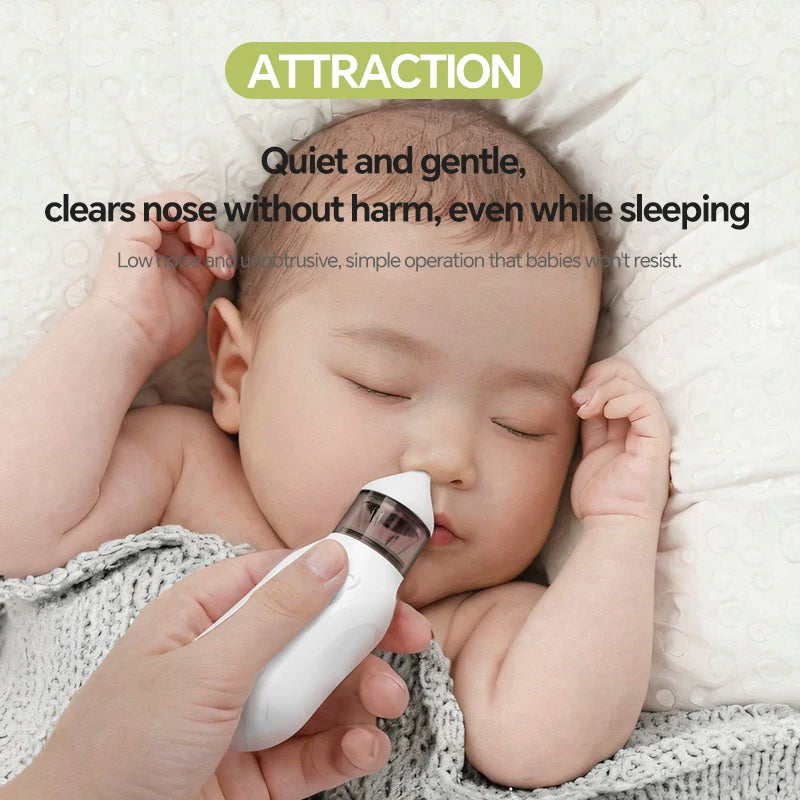 Electric Baby Nasal Aspirator with 9 Suction Levels for Newborns - 2
