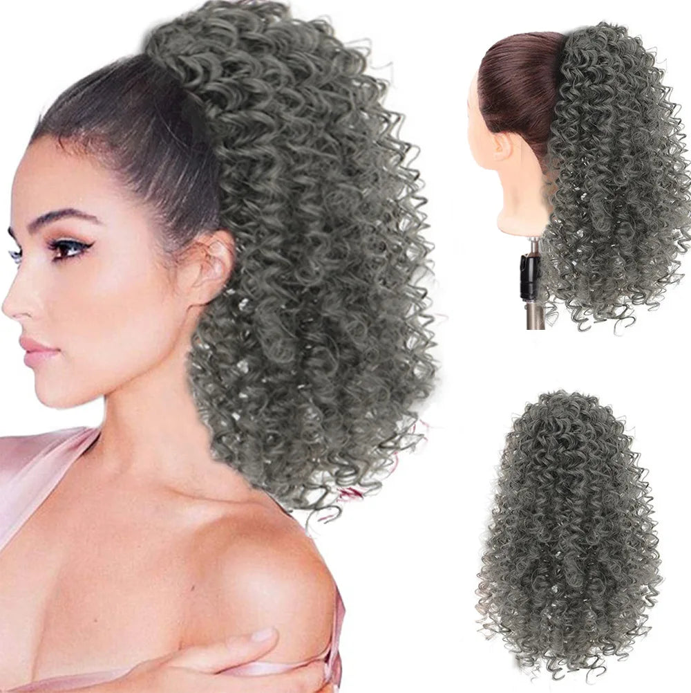 Afro Kinky Curly Drawstring Ponytail Extension - 29