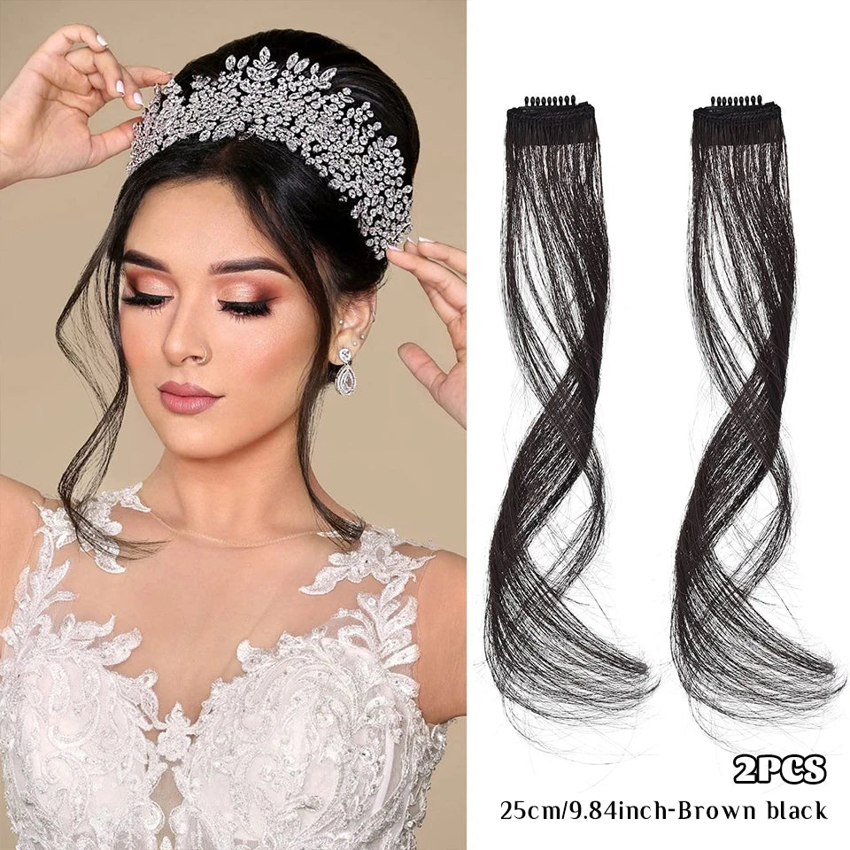 Clip-In Synthetic Hair Side Bangs for Instant Volume - 18