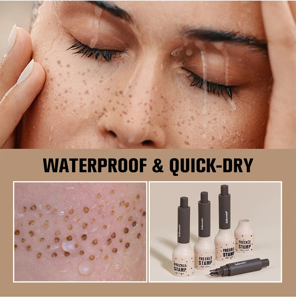 Waterproof Freckle Stamp Pen for Natural Looking Faux Freckle Makeup - 12
