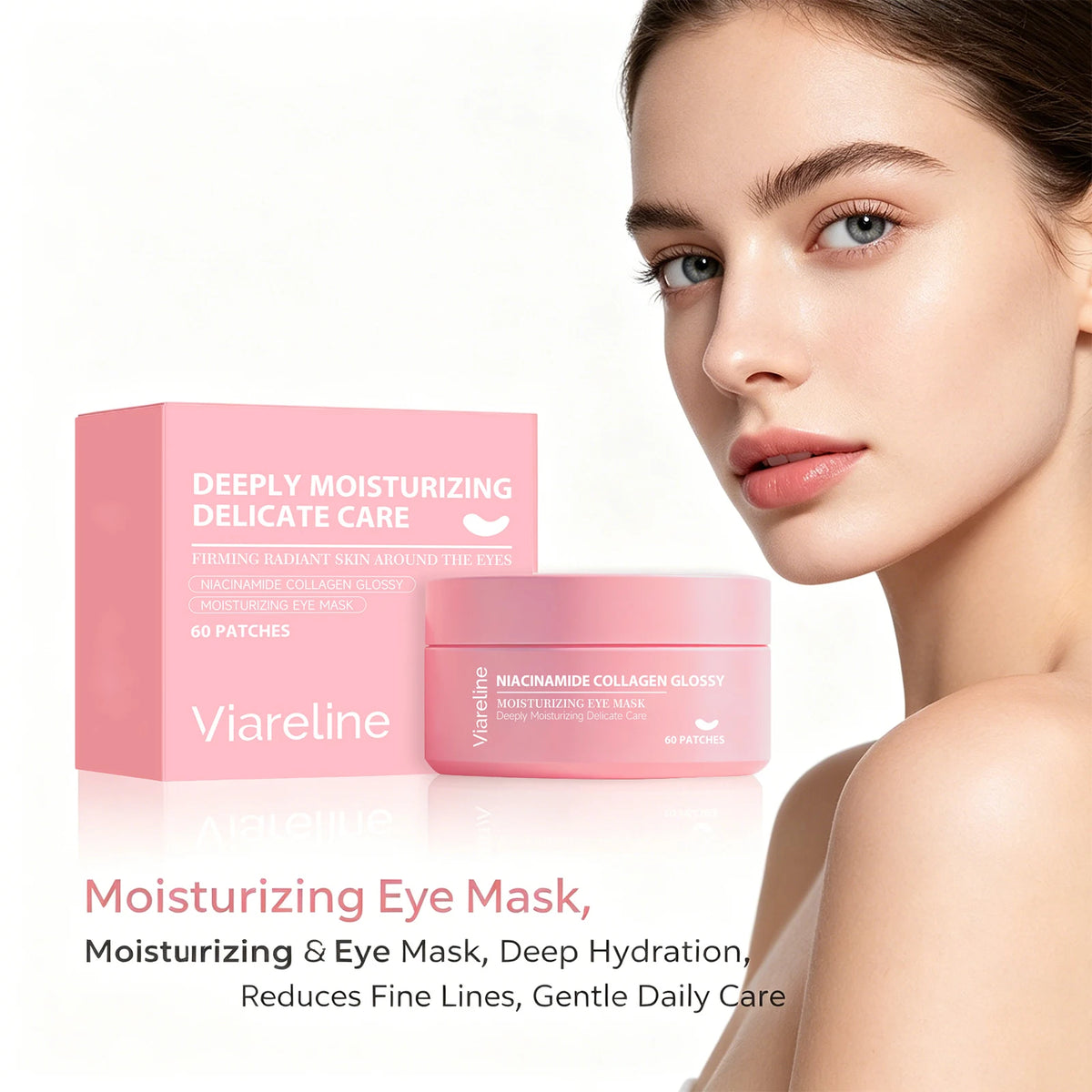 Niacinamide Collagen Eye Mask Patches for Dark Circles and Puffiness