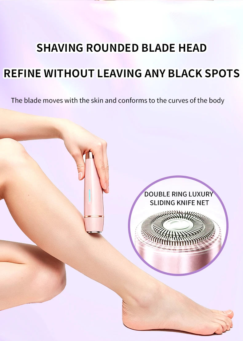 3-in-1 Electric Waterproof Bikini Trimmer and Body Hair Shaver for Women - 15