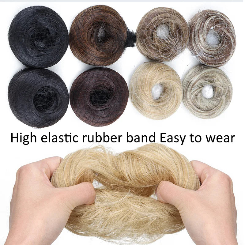 Messy Bun Hair Extension Donut Chignon for Instant Volume and Style - 2