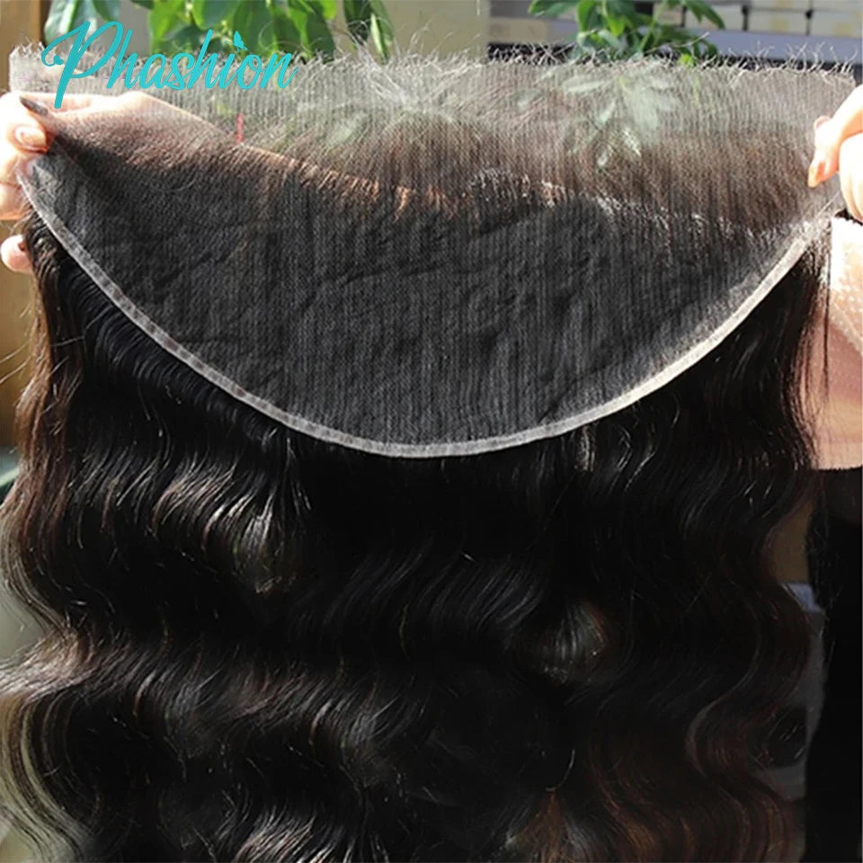 Natural Straight Human Hair Lace Frontal and Closure Piece
