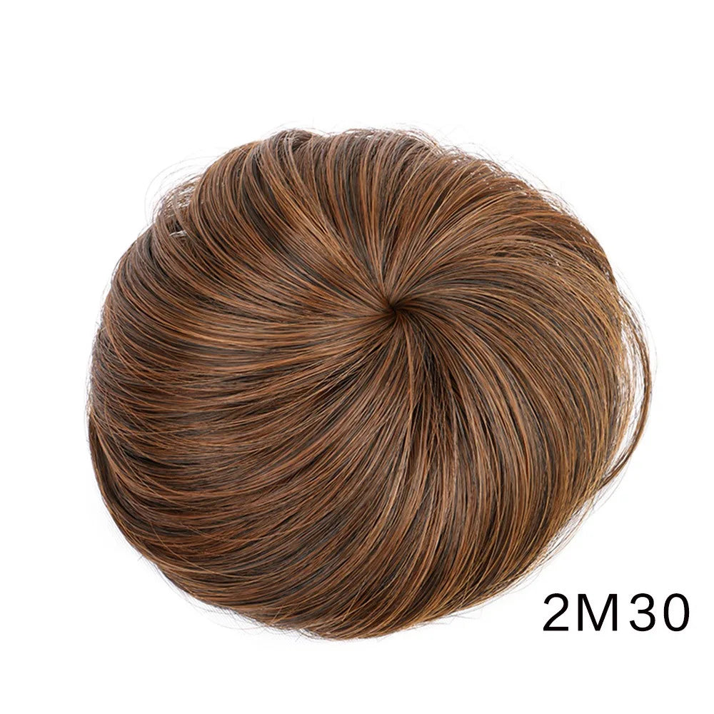 Flexible Synthetic Hair Bun Drawstring Chignon for Women Daily Styling