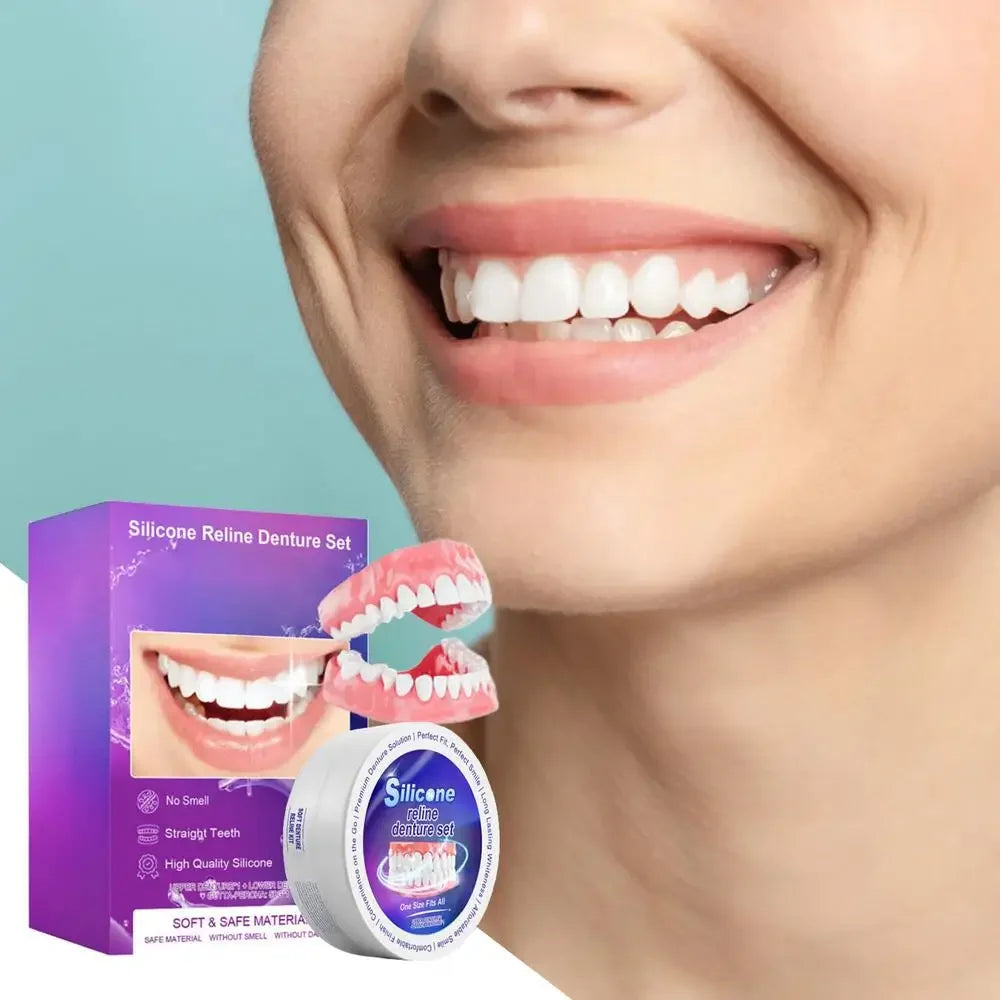 Temporary Silicone Denture Set for Comfortable Smile and Teeth Alignment - 12