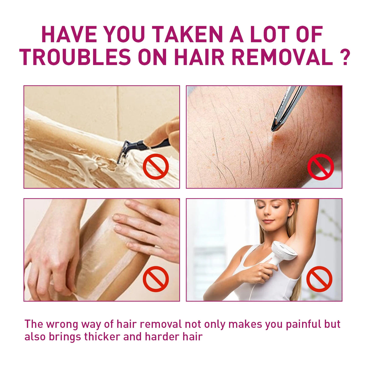Painless Hair Removal Cream for Smooth Skin and Body Grooming