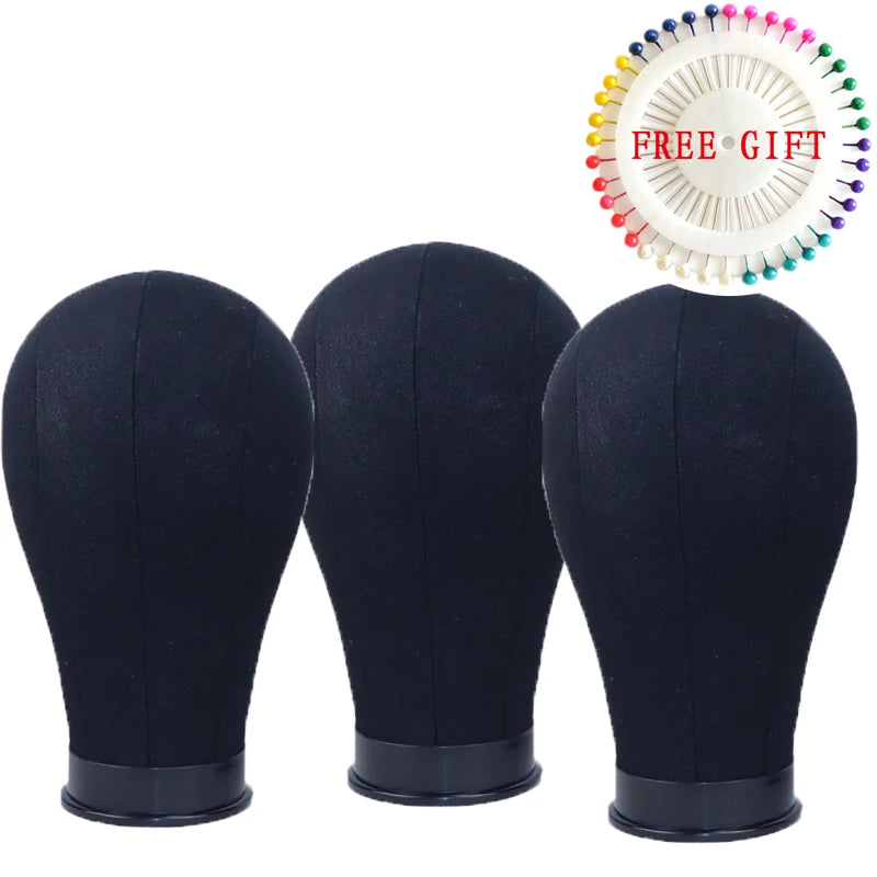 Professional Canvas Block Mannequin Head for Wig Styling