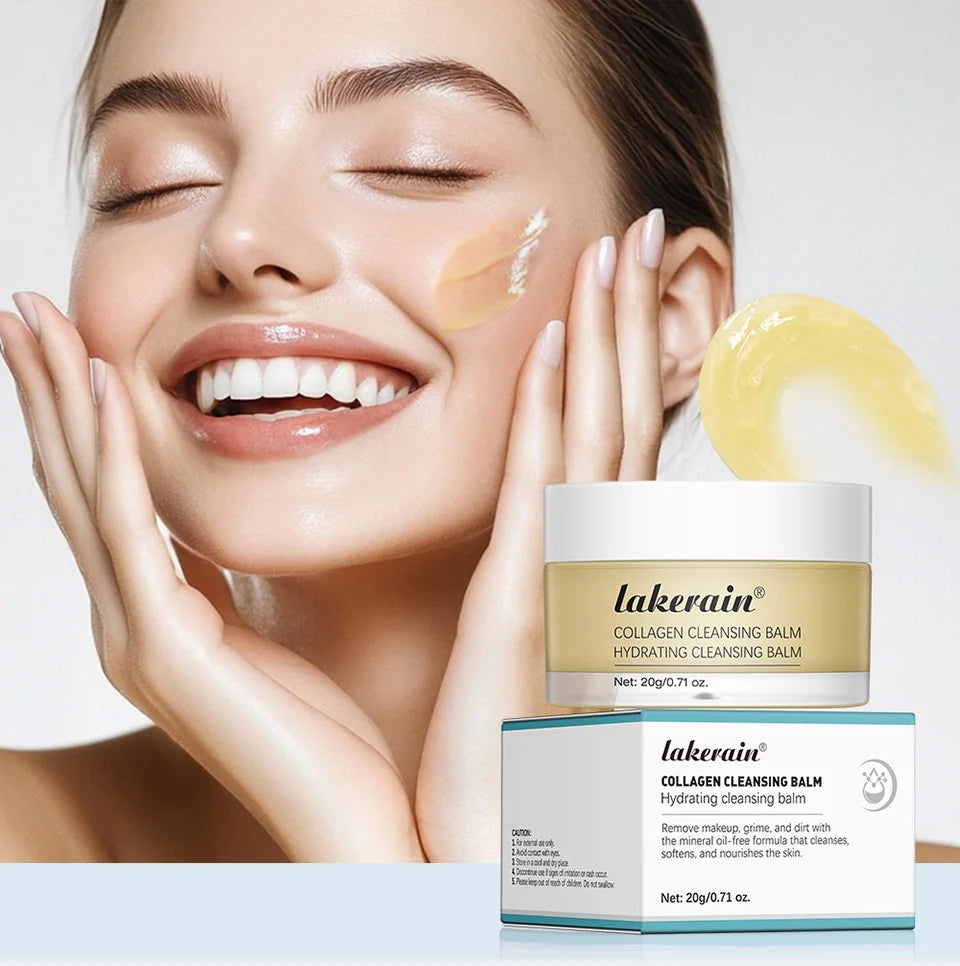 Collagen Cleansing Balm for Deep Makeup Removal and Hydrated Skin