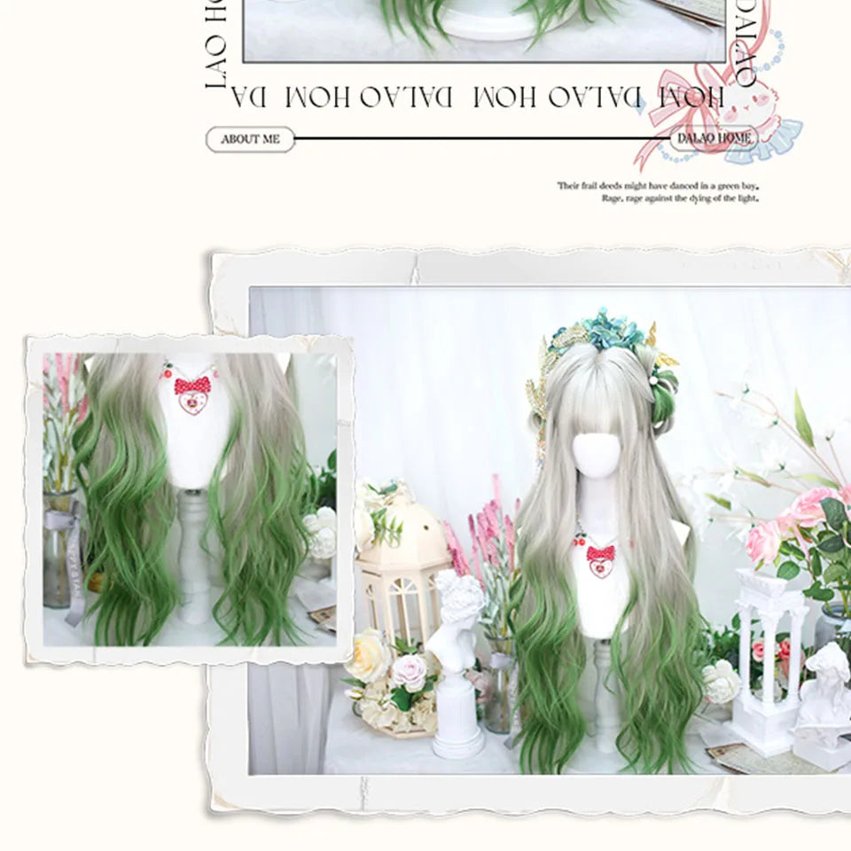 Lolita Harajuku Cosplay Wig with Hairbun Ponytails