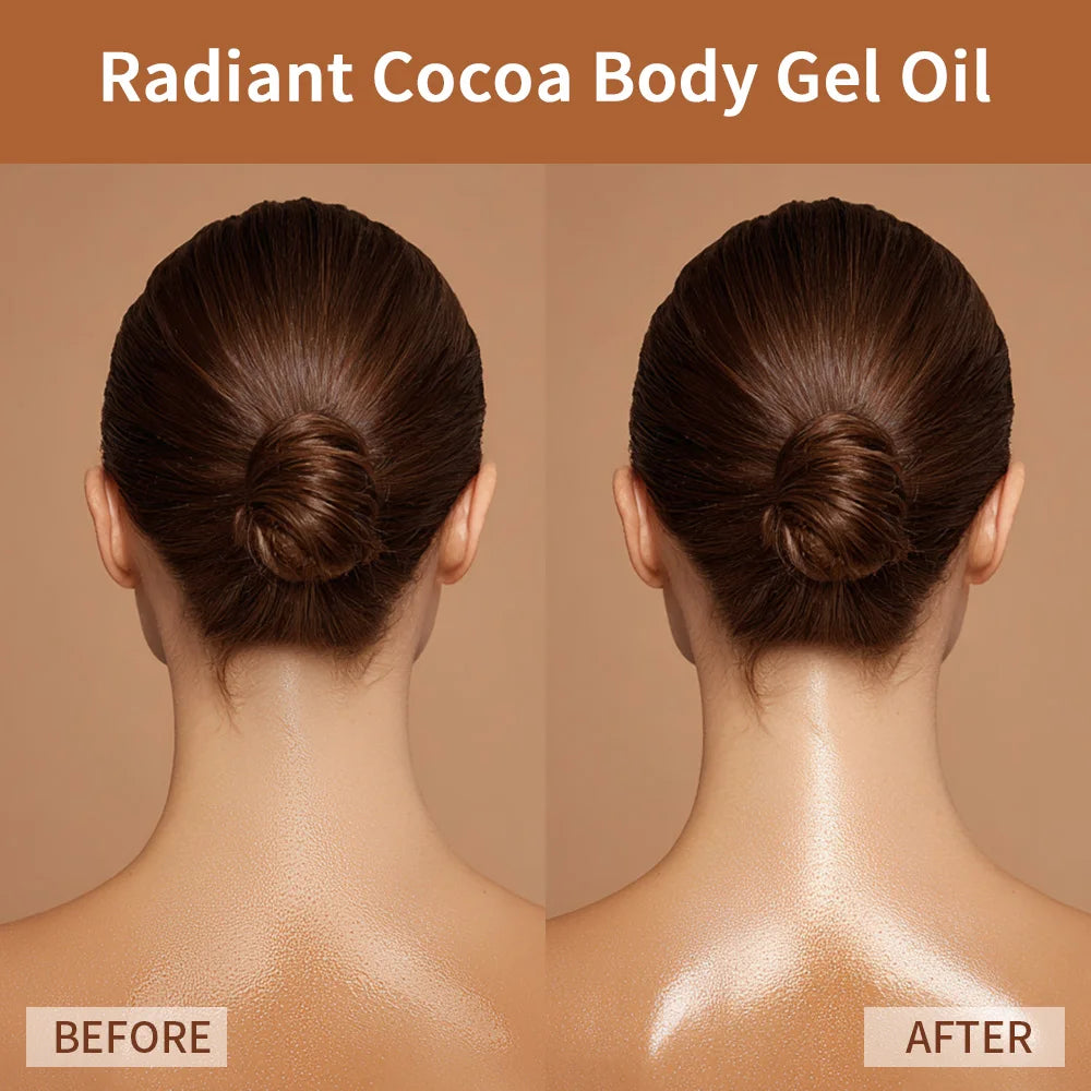 Radiant Cocoa Butter Body Gel Oil for Deep Hydration and Glowing Skin - 4