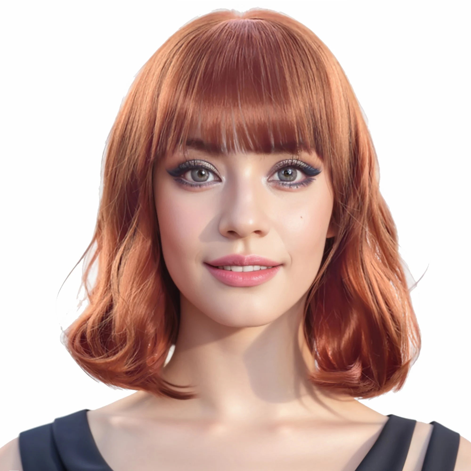 Short Wavy Synthetic Wig for Daily Wear and Cosplay - 10