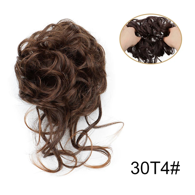 Messy Bun Hairpiece Scrunchie for Easy Elegant Hairstyles - 10
