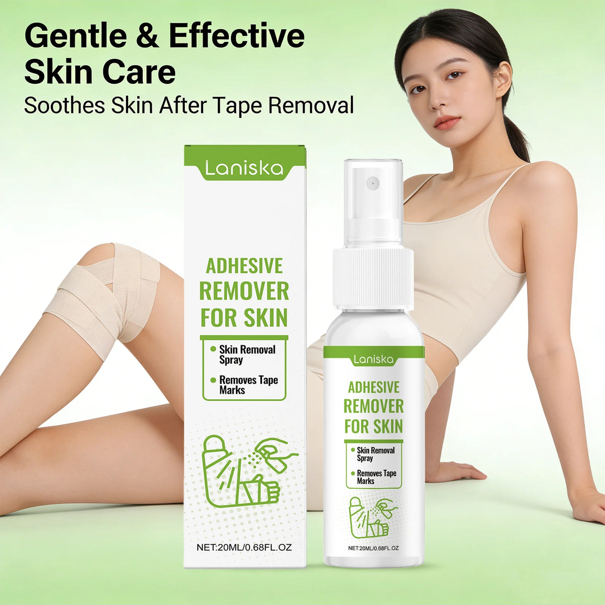 Gentle Adhesive Remover Spray for Skin and Tape Residue