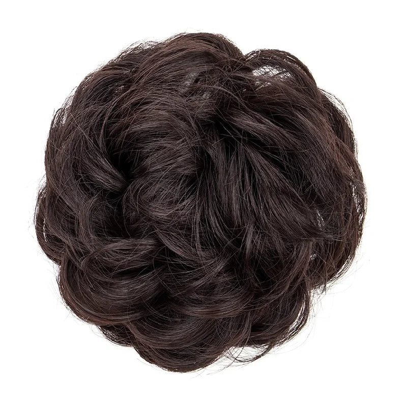 Messy Bun Hair Extension Scrunchie for Voluminous Updo Hairstyles - 18