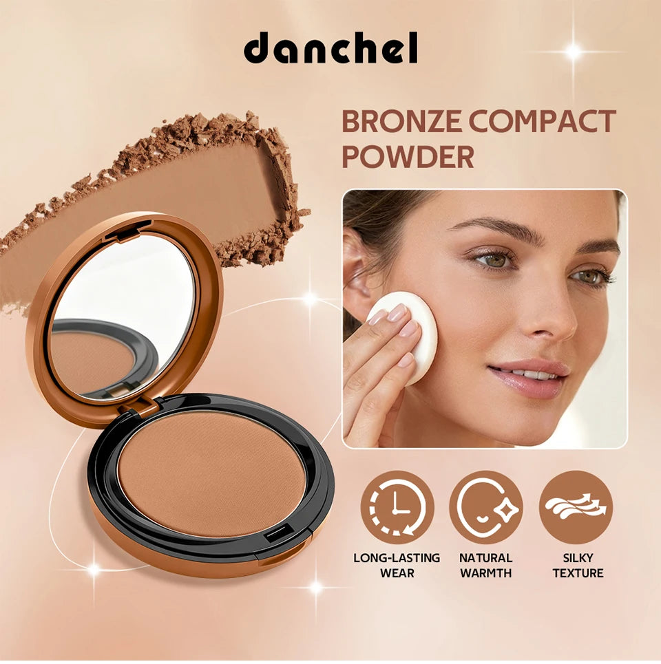 Matte Bronze Compact Powder for Natural Sun-Kissed Skin Coverage - 7