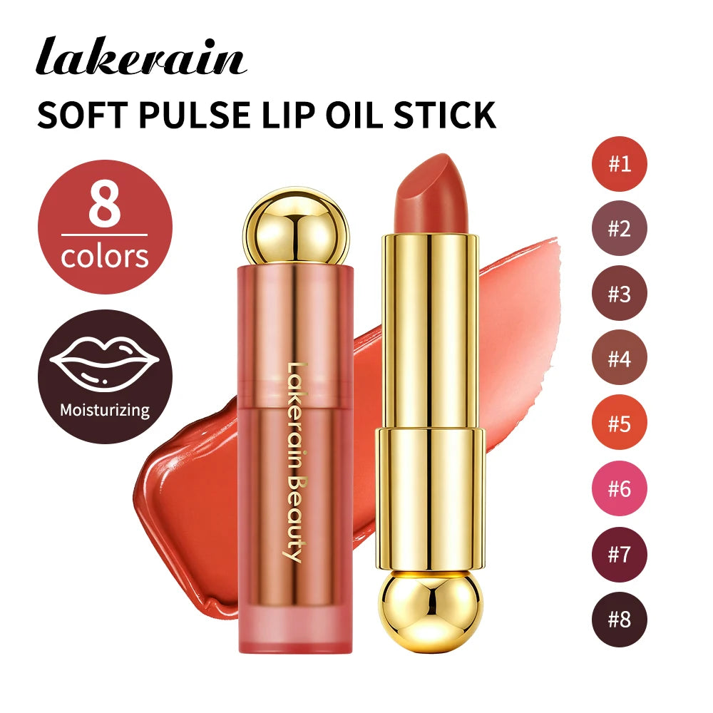 3-in-1 Tinted Moisturizing Lip Oil Stick for Glossy Plump Lips