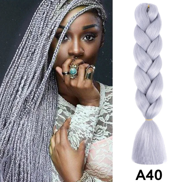 24-Inch Jumbo Synthetic Braiding Hair Extensions - 15