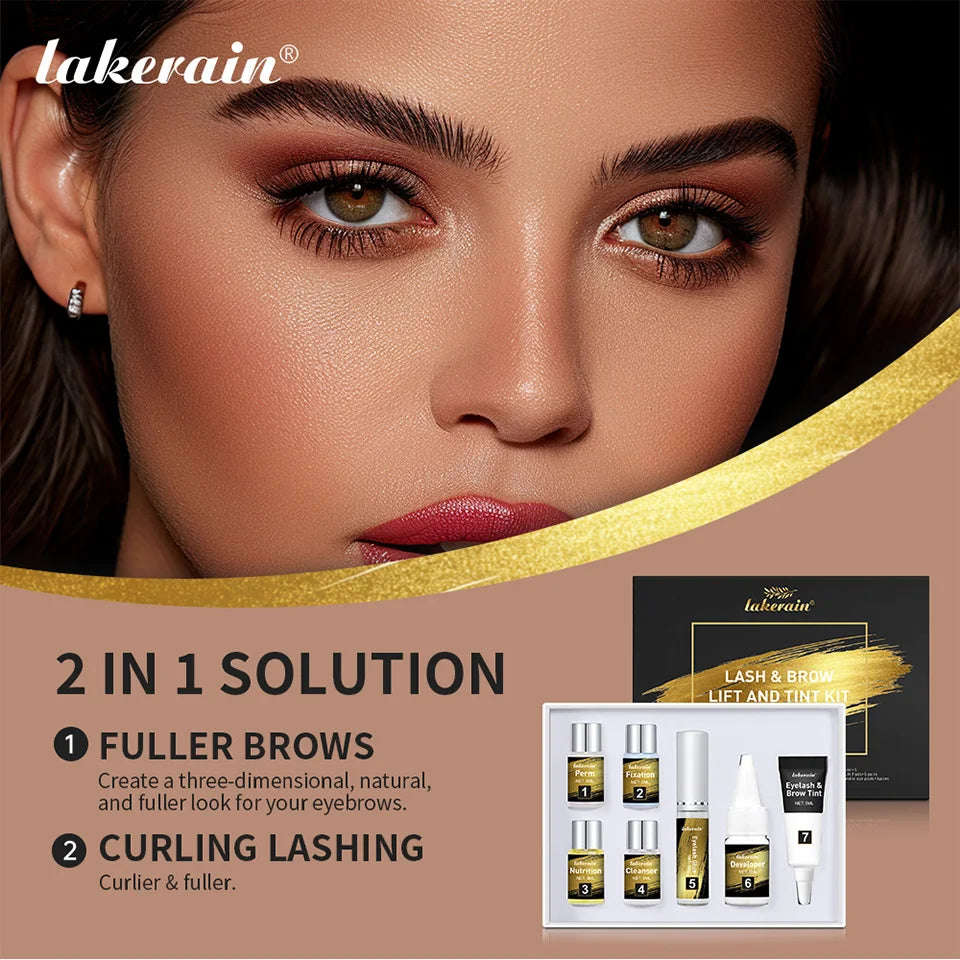 Professional Lash Lift and Brow Tinting Kit for Salon-Quality Results - 7