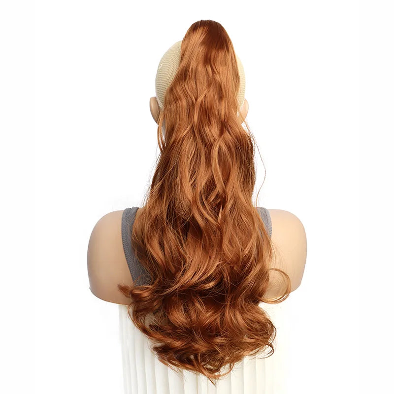 20-Inch Long Curly Claw Clip Ponytail Hair Extension