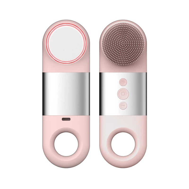 Heated and Cooling Facial Cleansing Brush for Deep Skin Exfoliation