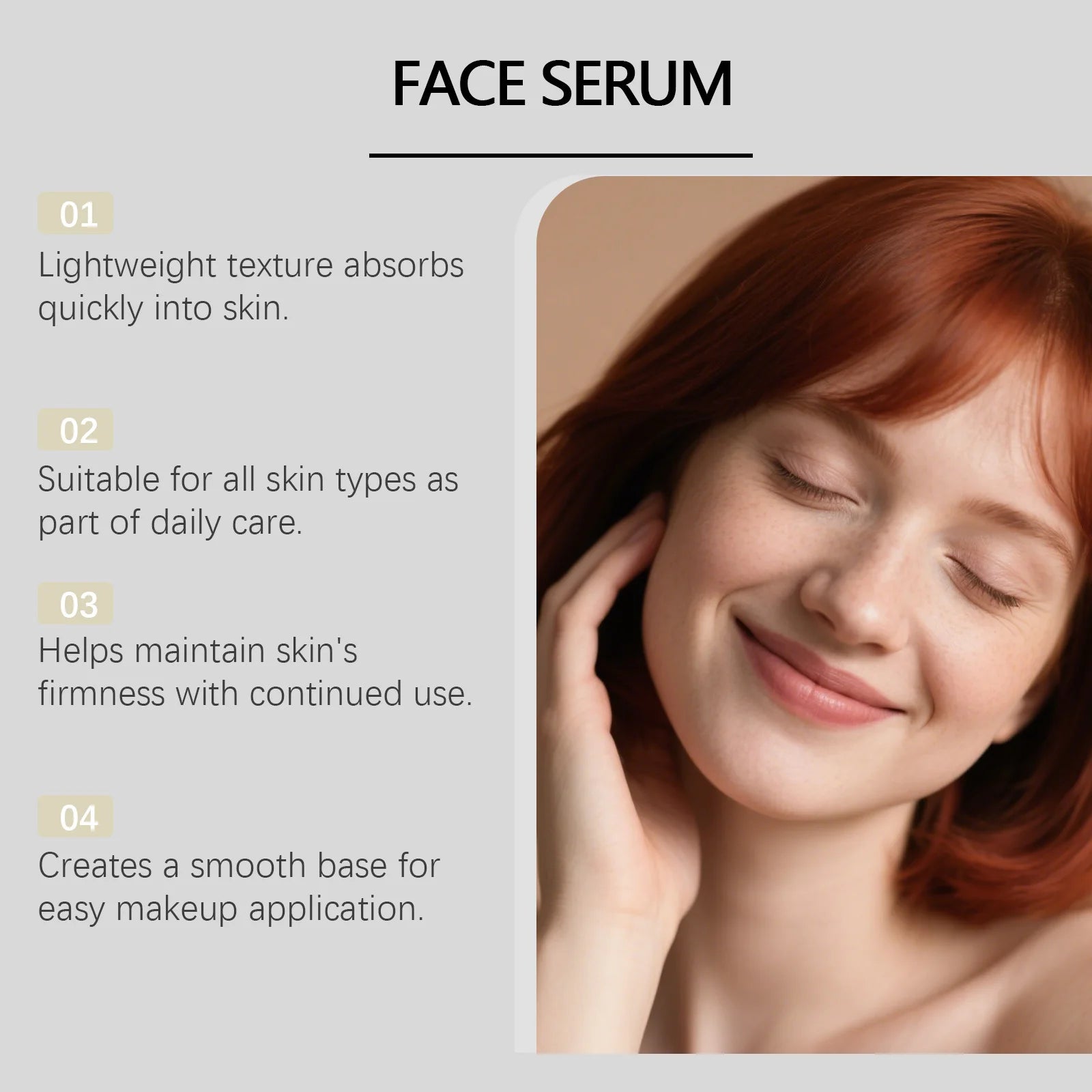 Niacinamide Hydrating Face Serum for Brightening and Skin Rejuvenation - 10