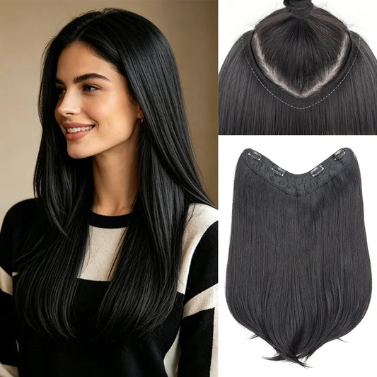 24-Inch V-Shaped Invisible Clip-In Hair Extensions
