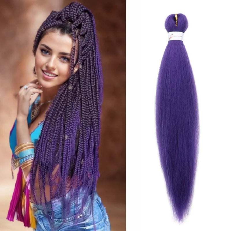 20-Inch Pre-Stretched Synthetic Braiding Hair Extensions - 1