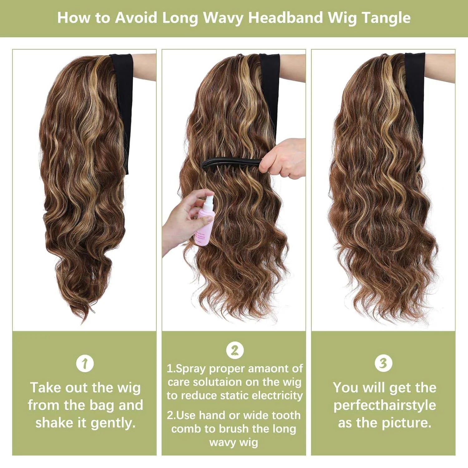 Long Wavy Headband Wig for Effortless Daily Styling - 6