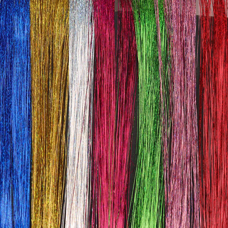 Clip-In Glitter Hair Extensions for Instant Highlights and Style